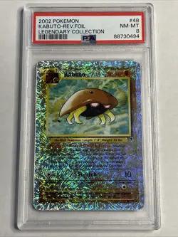 Pokemon Legendary Collection Reverse Holo Kabuto #48/110 PSA 8 NM-MT - Image 1