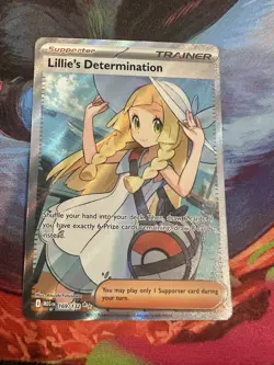 LILLIE'S DETERMINATION 169/132 - ULTRA RARE - MEGA EVOLUTIONS - POKEMON - NM - Image 1