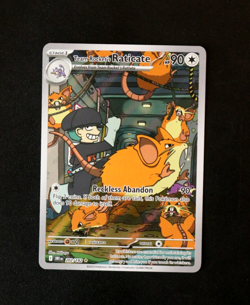 Pokemon Card TCG - Team Rocket's Raticate 202/182 - Destined Rivals - IR - NM ⭐ - Image 1