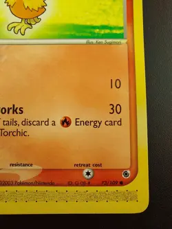 Pokemon TCG Torchic EX Ruby & Sapphire 73/109 Regular Common MINT - Image 4