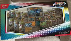 Pokemon Prismatic Evolutions Lucario Ex Tyranitar Ex Premium Collection IN HAND - Image 1
