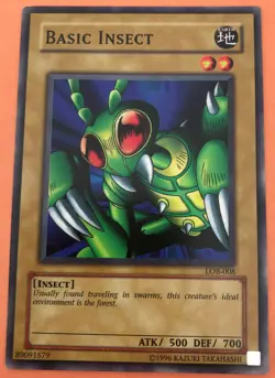 Basic Insect LOB-008 Yu-Gi-Oh! Card - CARD SAVER I - Image 1