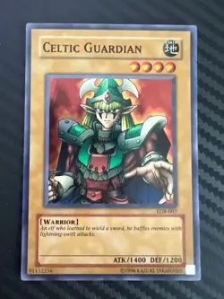 Yugioh Celtic Guardian LOB-007 Super Rare Unlimited LP - Image 1