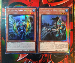 Atlantean Marksman + Heavy Infantry RA04-EN009 010 - Collector's Rare Yugioh NM - Image 1