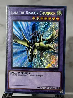 Yugioh Gaia the Dragon Champion LOB-EN125 Secret Rare 25th Anniversary - Image 1