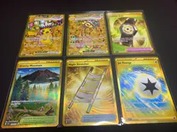 Pokemon Surging Sparks, 247-252, Gold Cards, Hyper Rare. Lot - Image 1
