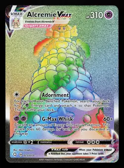 Alcremie VMAX 073/072 Secret Rare Shining Fates Pokemon Card - Image 1
