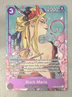 Black Maria (Illustration Box Vol.2) OP08-074 One Piece Promotion Cards Foil - Image 1