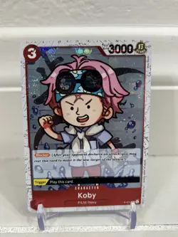 One Piece Koby (Jolly Roger Foil) (P-014/241) One Piece Promotion Cards NM FOIL - Image 1