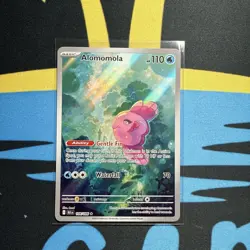 Pokemon TCG Alomomola 108/086 Illustration Rare Black Bolt English Holo Card NM- - Image 1