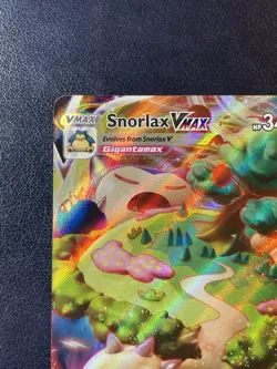 Pokemon TCG Snorlax VMAX Holo Ultra Rare Card Sword & Shield Base Set 142/202 - Image 2
