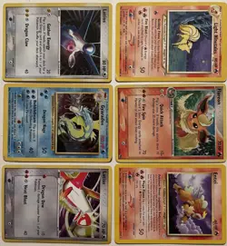 Vintage Pokemon Card Lot of 6 Holo, Rares 1999/2006 Base Set Gyarados English - Image 2