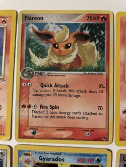 Vintage Pokemon Card Lot of 6 Holo, Rares 1999/2006 Base Set Gyarados English - Image 4