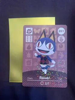 ROVER 201 Animal Crossing Amiibo Authentic Nintendo Card From Series 3 LP - Image 1