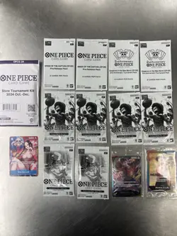 Large Lot Bundle One Piece Card Game Promos Tournament Kit Pre Release Packs - Image 1
