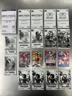 Large Lot Bundle Of One Piece Card Game Promos Tournament Kits Tournament Packs - Image 1