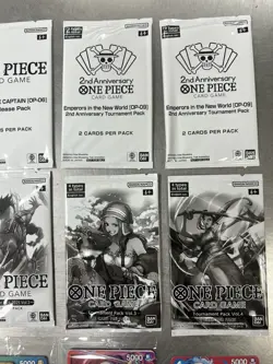 Large Lot Bundle Of One Piece Card Game Promos Tournament Kits Tournament Packs - Image 3