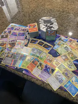 Pokemon Cards Black & White Era Lot Holos And Regular + 2011 Zekrom Tin (empty) - Image 1