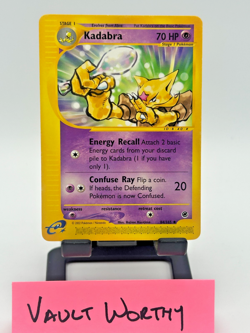 2002 Pokemon Expedition Base Set Kadabra #84 Non Holo Uncommon E-Reader Card - Image 1