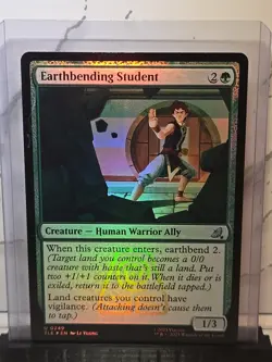 MTG - Earthbending Student - Foil - Avatar: The Last Airbender - Image 1