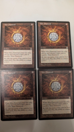 MTG Mox Diamond, Heavy Play, English Stronghold - Image 1