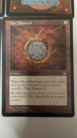 MTG Mox Diamond, Heavy Play, English Stronghold - Image 3