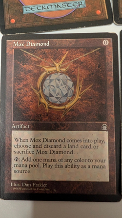 MTG Mox Diamond, Heavy Play, English Stronghold - Image 5