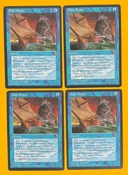 MTG CHAIN STASIS (x 4) Homelands (OldManMTG 005-863) - Image 1
