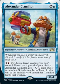 Alexander Clamilton NM, English MTG Unsanctioned - Image 1