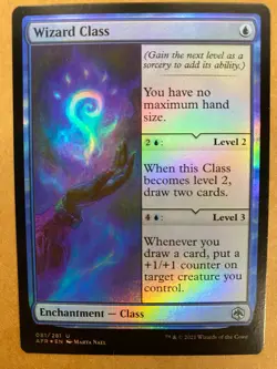 MTG 1x FOIL Wizard Class # 81 Adventures in the Forgotten Realms Magic the x1 NM - Image 1