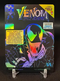 ?? Eddie Brock / Venom - Borderless FOIL - MTG #0233 Marvel Spider-Man - NM - Image 2
