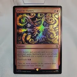 Past in Flames MTG WHO Promo Foil NM Near Mint Fast Shipping From Canada - Image 1