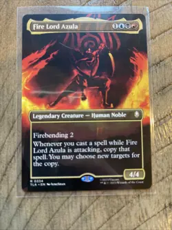 Fire Lord Azula 0334 (Borderless) Avatar The Last Airbender Magic the Gathering - Image 1