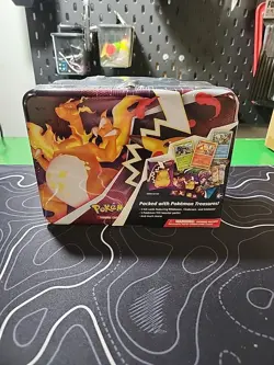 Pokemon TCG 2020 Fall Collectors Chest Lunch Box New Sealed Charizard Pikachu - Image 1