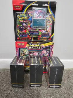 3x Pokemon TCG Phantasmal Booster Bundles, 3 pack Blister(1) and Battle Deck(1) - Image 2