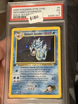 Giovanni's Gyarados 5/132 Gym Challenge Holo Ex! Potential Regrade Pokemon TCG - Image 3