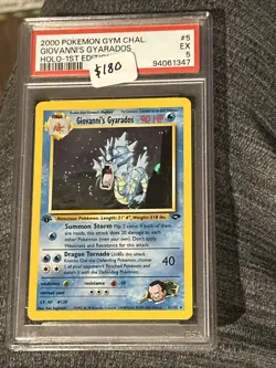 Giovanni's Gyarados 5/132 Gym Challenge Holo Ex! Potential Regrade Pokemon TCG - Image 5