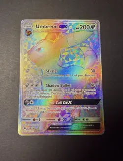 2017 Pokemon Sun & Moon Base Set #154 Umbreon GX - Full Art Secret Rare - Image 1