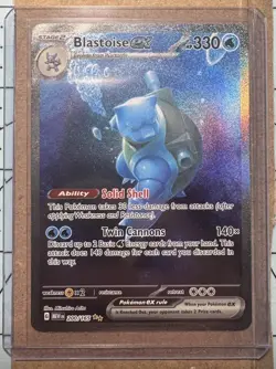 Pokemon TCG Scarlet&Violet: 151 Blastoise EX 200/165 English SIR - Image 1