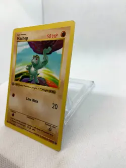 Machop 1st Edition Shadowless Base Set 1999 Pokemon 52/102 - Image 3