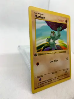 Machop 1st Edition Shadowless Base Set 1999 Pokemon 52/102 - Image 4