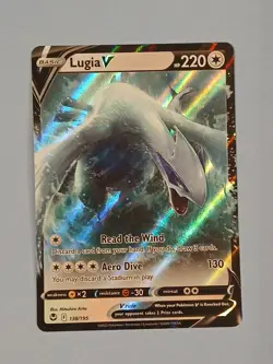 Pokemon Sword & Shield Silver Tempest Lugia V 138/195 Rare - Image 2