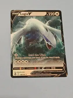 Pokemon Sword & Shield Silver Tempest Lugia V 138/195 Rare - Image 3