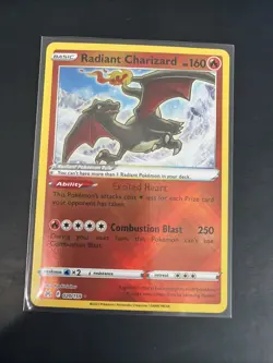 Pokemon TCG Radiant Charizard Crown Zenith 020/159 NM Condition - Image 1