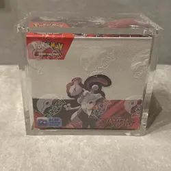 Pokemon TCG Destined Rivals Booster Box SEALED w/ Magnetic Acrylic Case - Image 1
