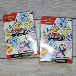 Pokemon TCG Prismatic Evolutions Booster Bundle Lot of 2 Factory Sealed - Image 1