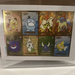 Pokemon Uncut Sheet Infinity Set Gengar Psyduck Arcanine Magikarp Shining - Image 1