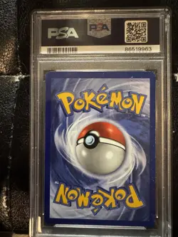 1999 POKEMON FOSSIL 1ST EDITION #19/62 DRAGONITE PSA 8 - Image 2