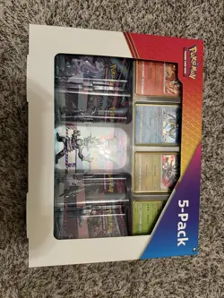 5X Costco Pokemon 5 Pack Galar Power Mini Tins (Evolving Skies & Fusion Strike) - Image 1
