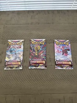 Nintendo Pokemon TCG Sword & Shield - Lost Origin Pack LOT OF 3 820650850691 - Image 1
